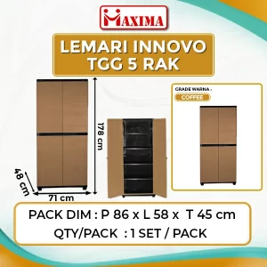 Lemari Innovo Tinggi 5 Rak