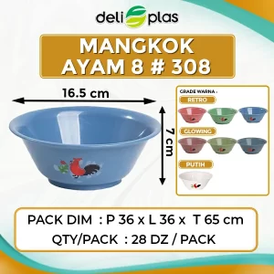 mangkok ayam jago plastik
