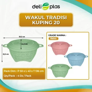 Wakul Tradisi Kuping 20 + Tutup