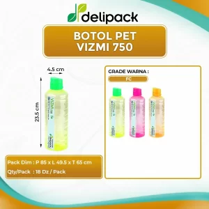 Botol PET VIZMI 750