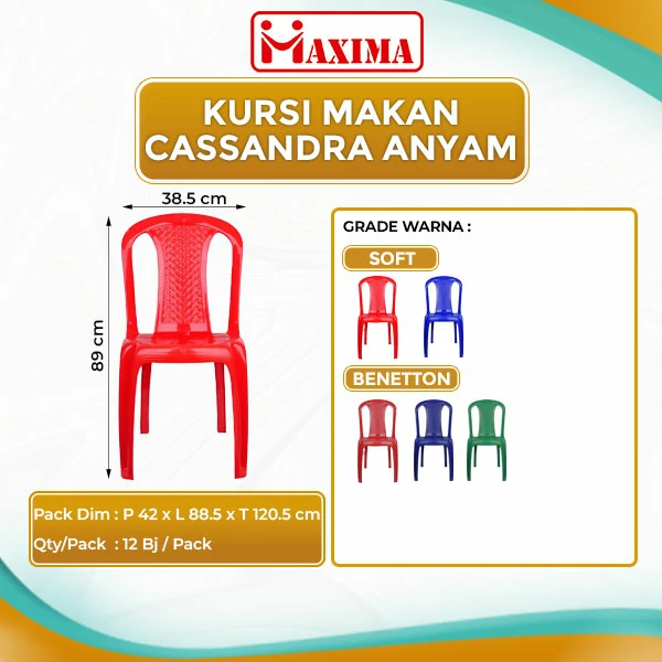 kursi plastik sandaran