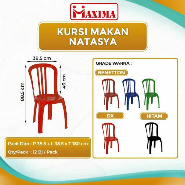 kursi makan plastik