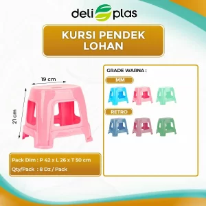 kursi pendek plastik