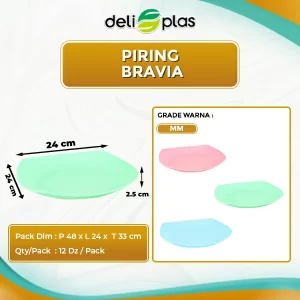 piring plastik kotak