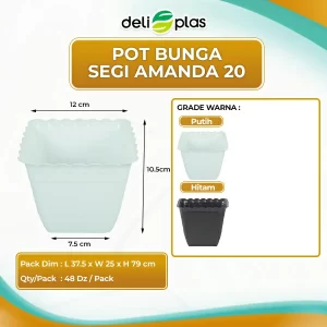 pot bunga kotak