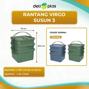 rantang 3 susun plastik