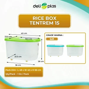 tempat beras plastik