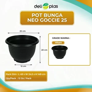 pot plastik sedang