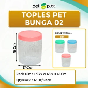 Toples PET Bunga 02