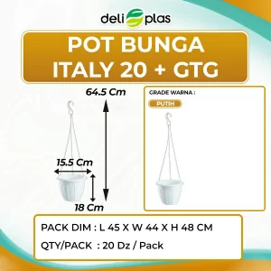 Pot Bunga Italy 20 + Gantungan